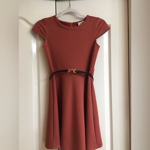 NWT- Tween girls rust colored dress